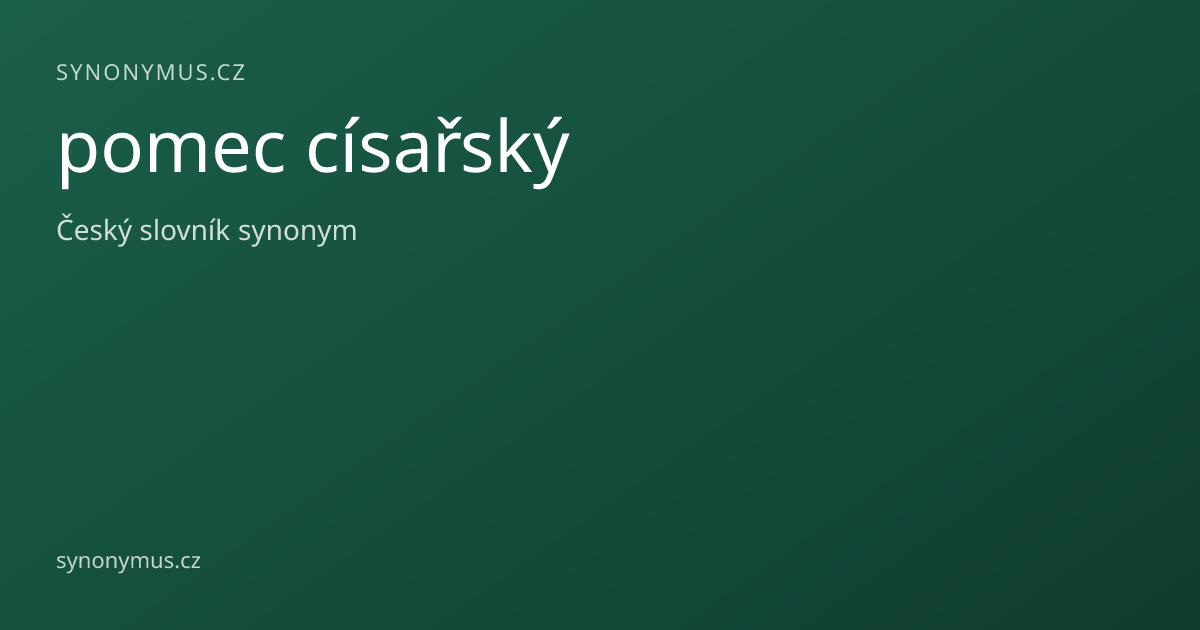 Náhled odkazu: pomec císařský