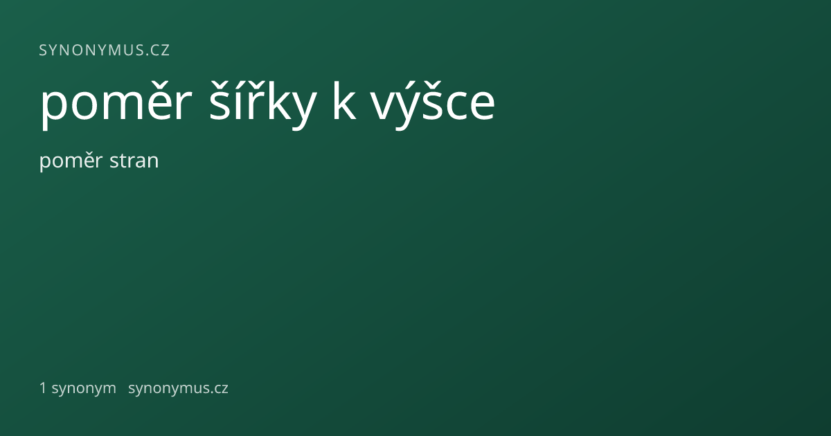 Náhled odkazu: poměr šířky k výšce
