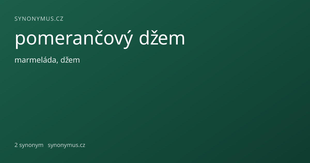 Náhled odkazu: pomerančový džem