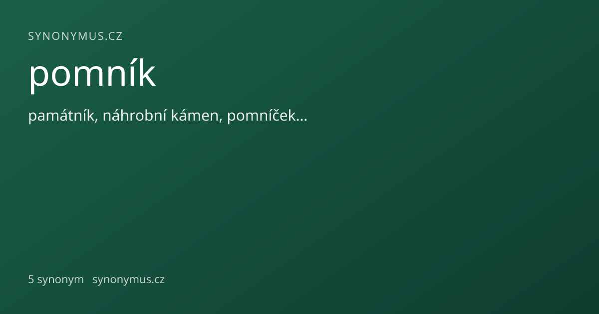 Náhled odkazu: pomník