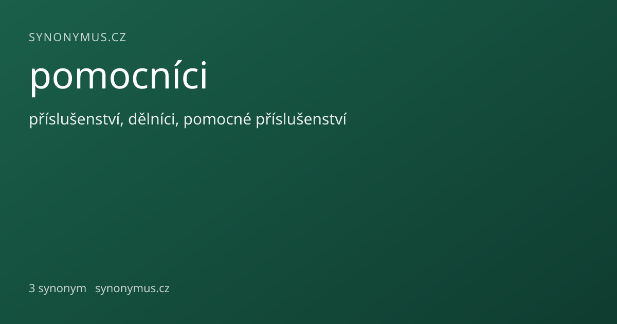 Náhled odkazu: pomocníci