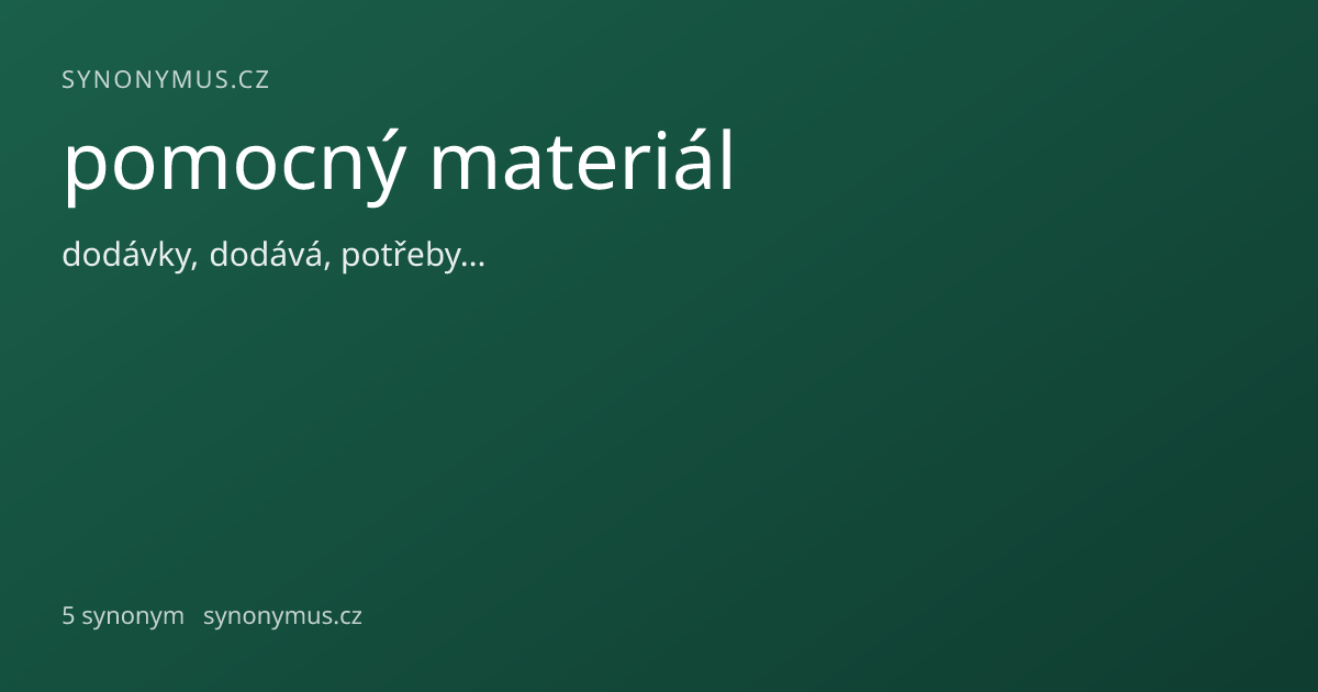 Náhled odkazu: pomocný materiál