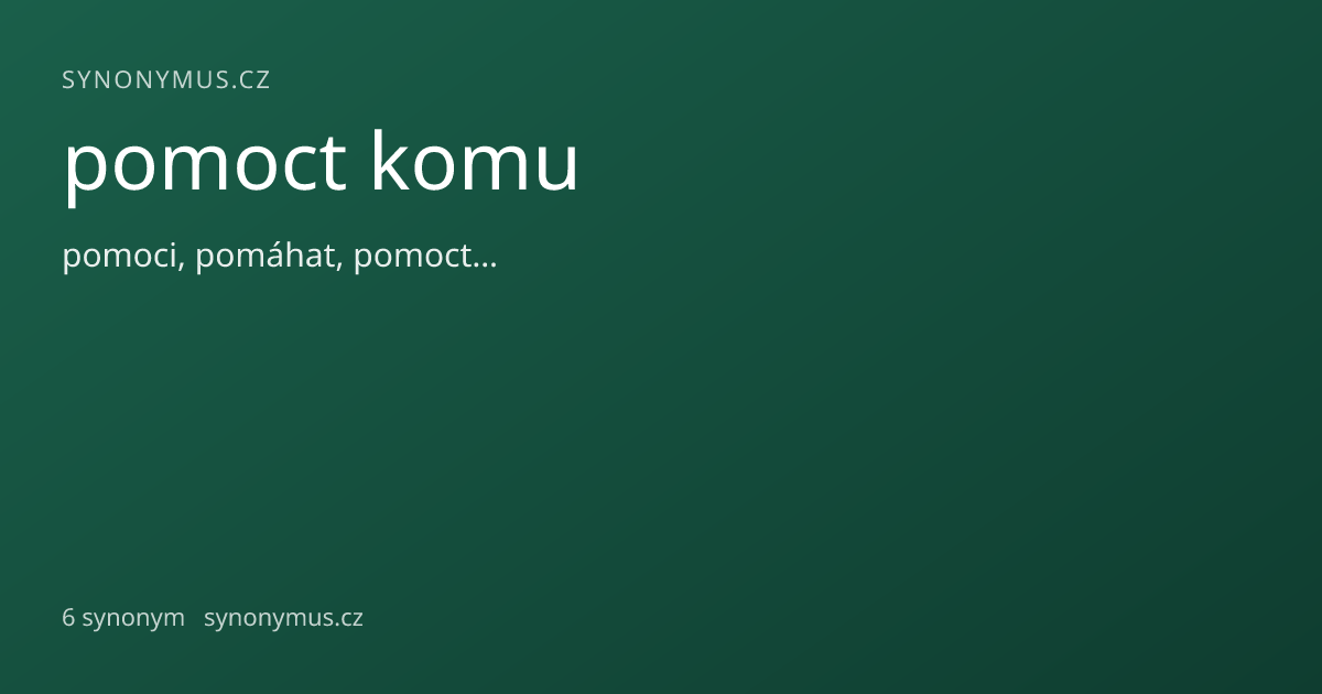 Náhled odkazu: pomoct komu