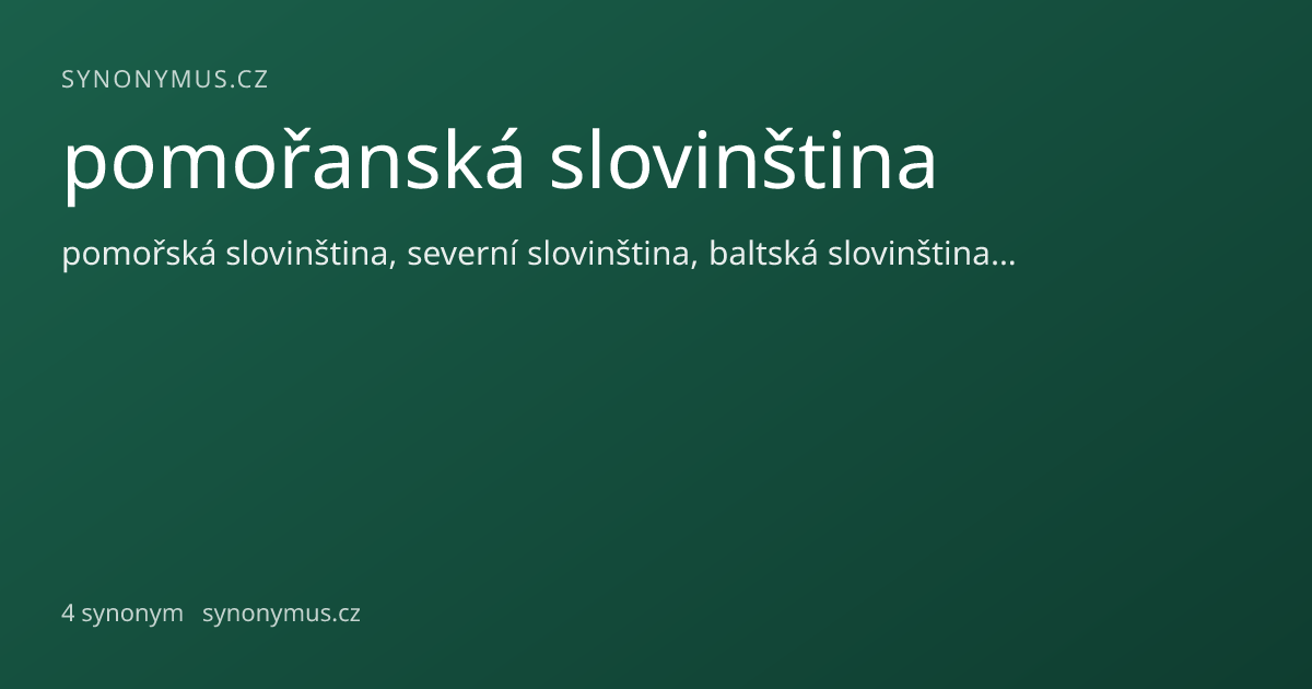 Náhled odkazu: pomořanská slovinština