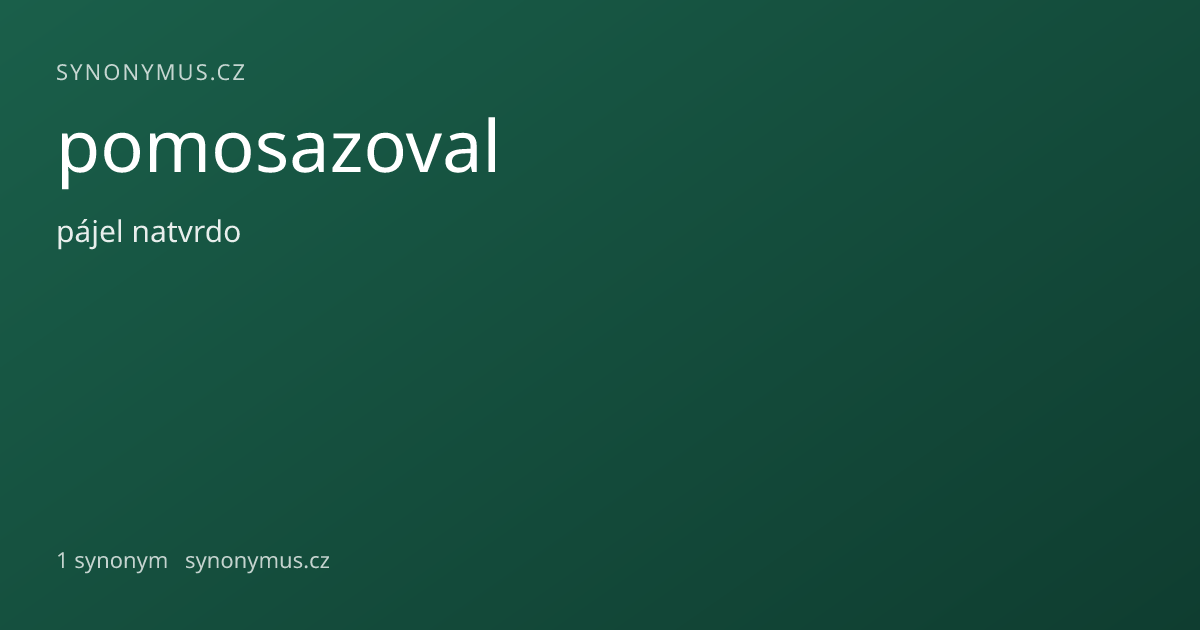 Náhled odkazu: pomosazoval