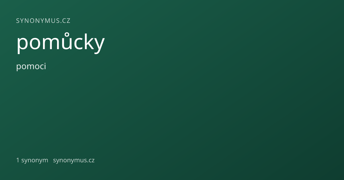 Náhled odkazu: pomůcky