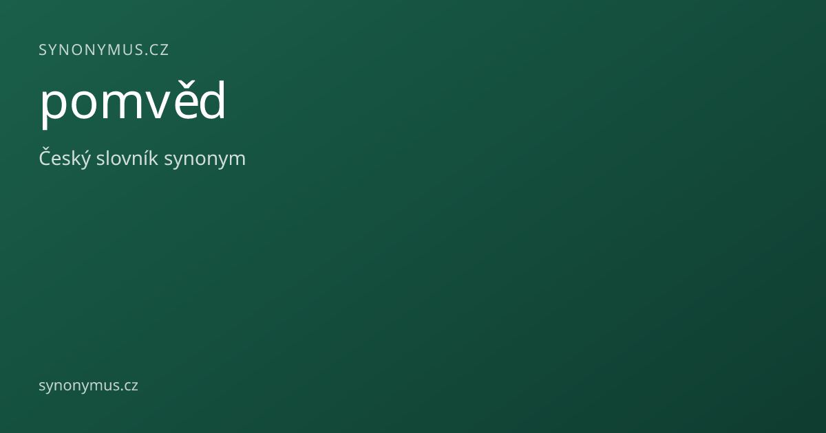 Náhled odkazu: pomvěd
