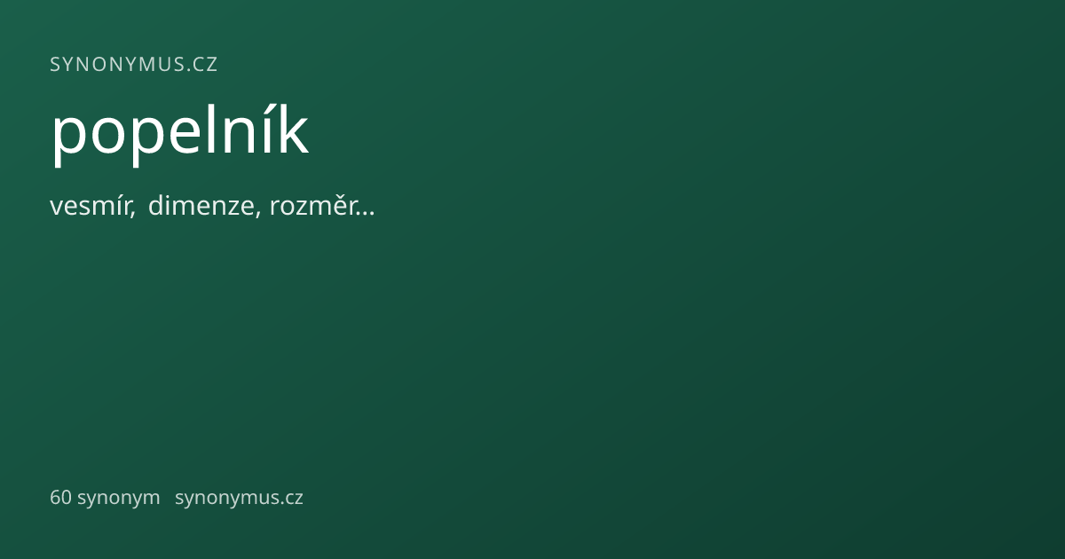 Náhled odkazu: popelník