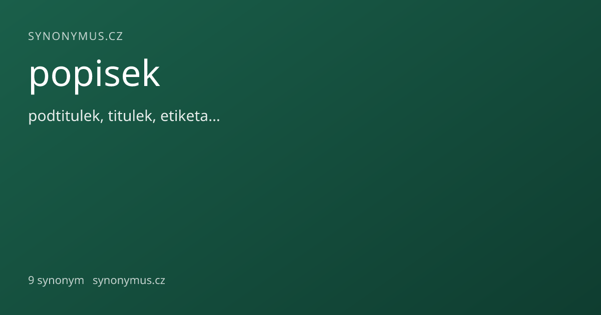 Náhled odkazu: popisek