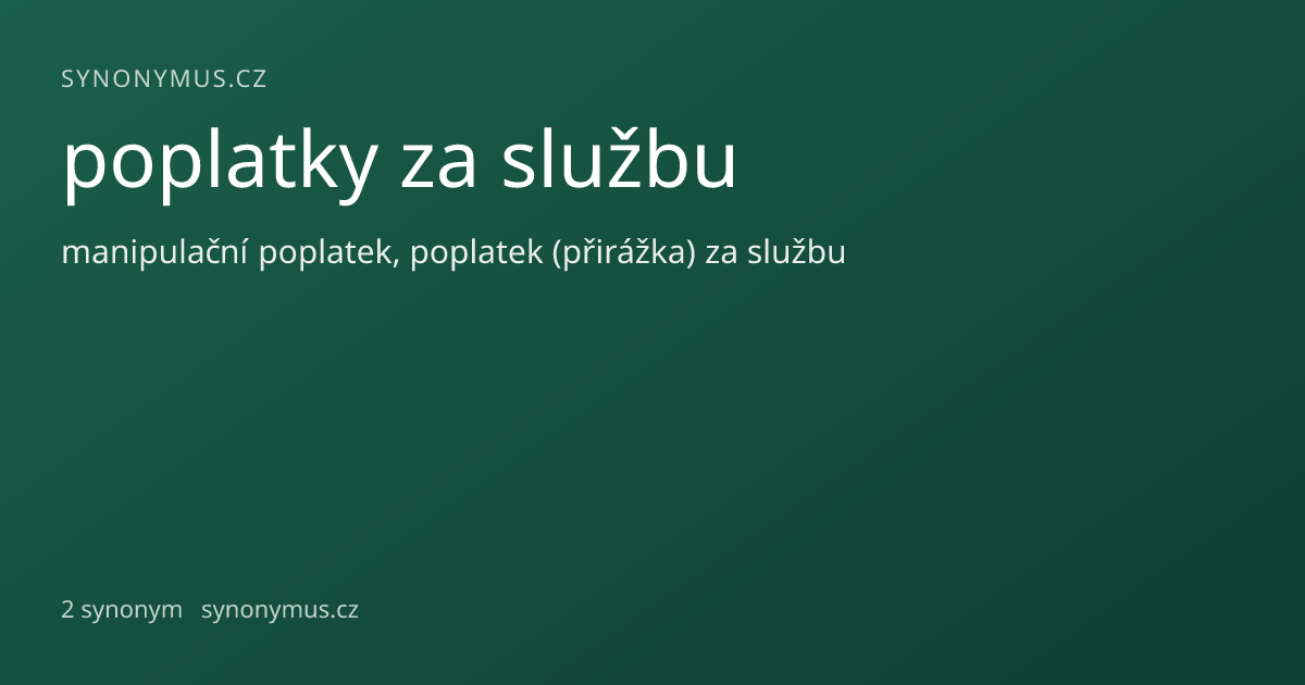 Náhled odkazu: poplatky za službu