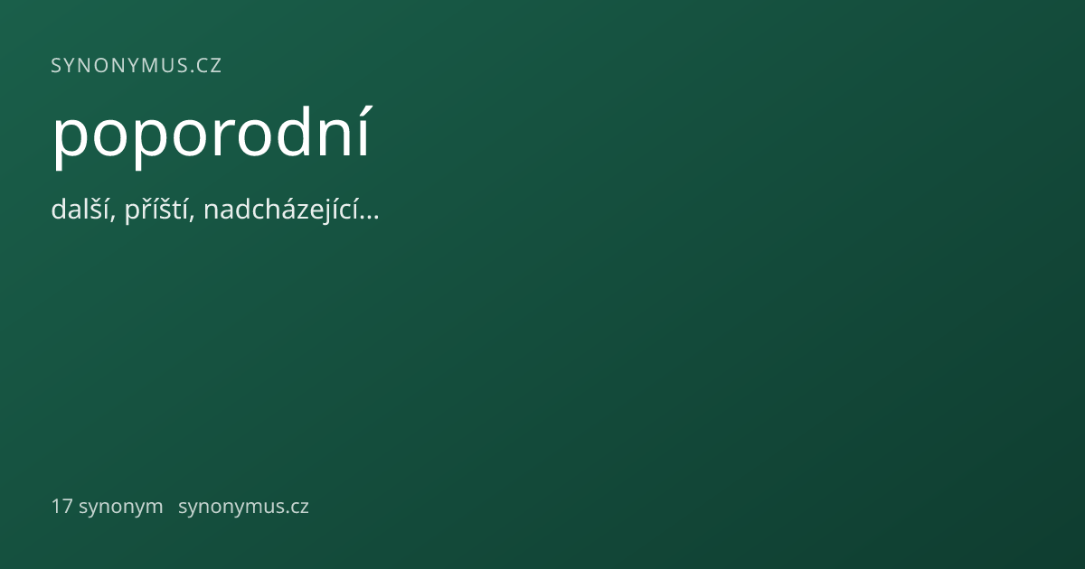 Náhled odkazu: poporodní