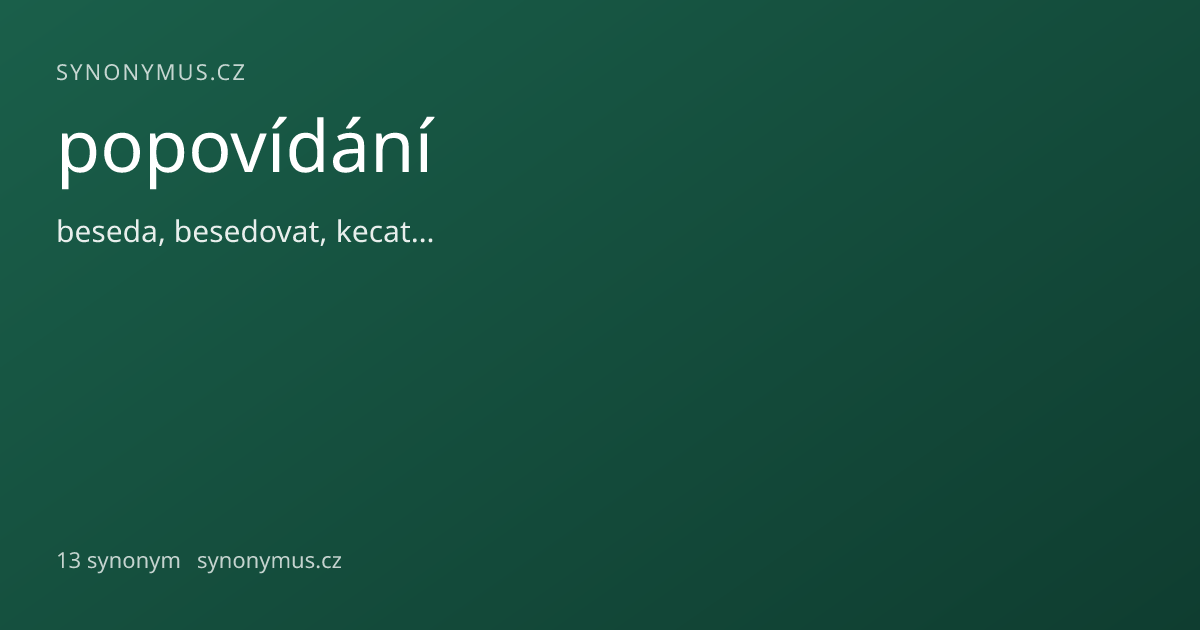 Náhled odkazu: popovídání