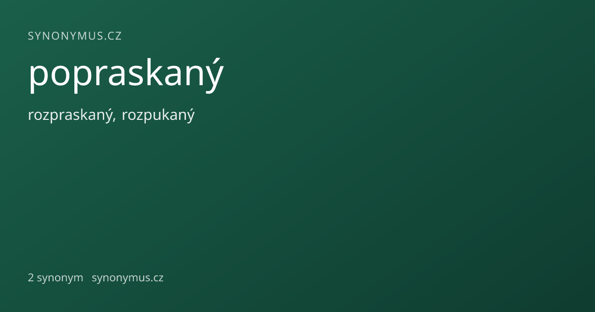 Náhled odkazu: popraskaný