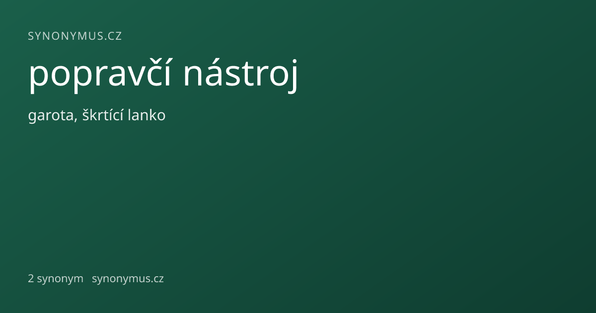 Náhled odkazu: popravčí nástroj