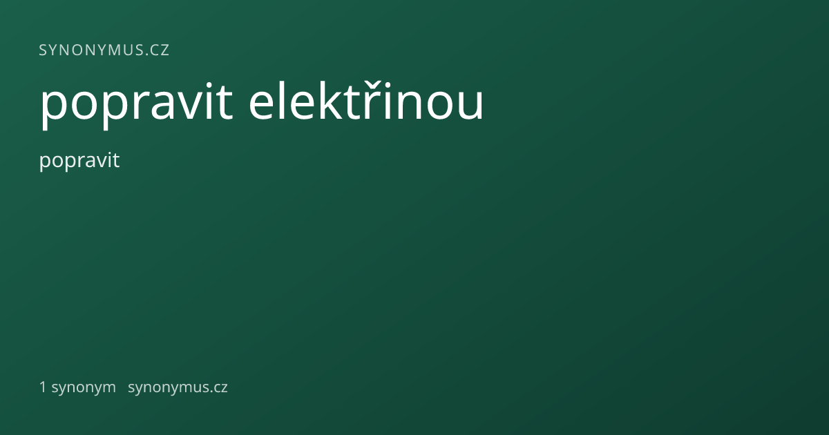 Náhled odkazu: popravit elektřinou
