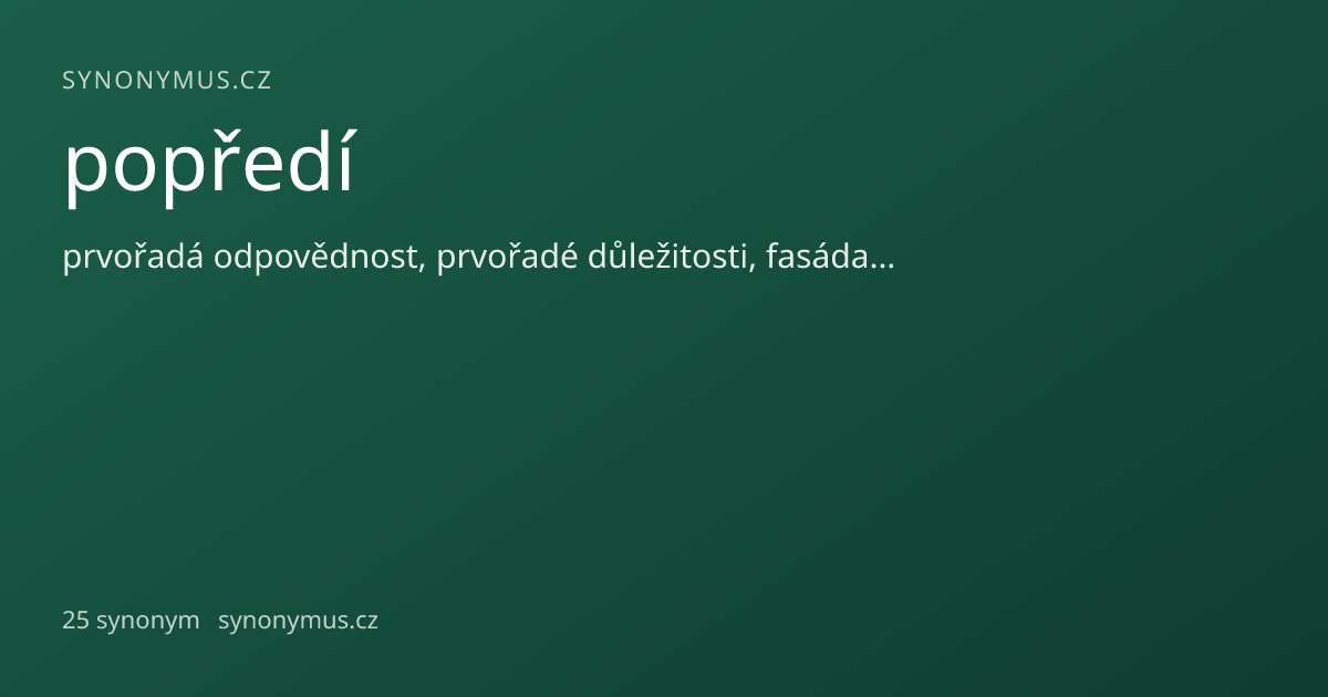 Náhled odkazu: popředí