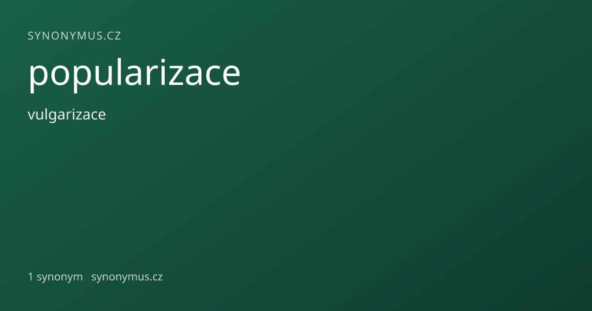 Náhled odkazu: popularizace