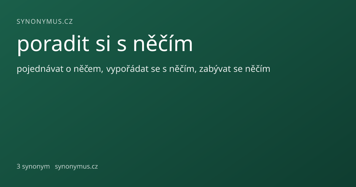 Náhled odkazu: poradit si s něčím
