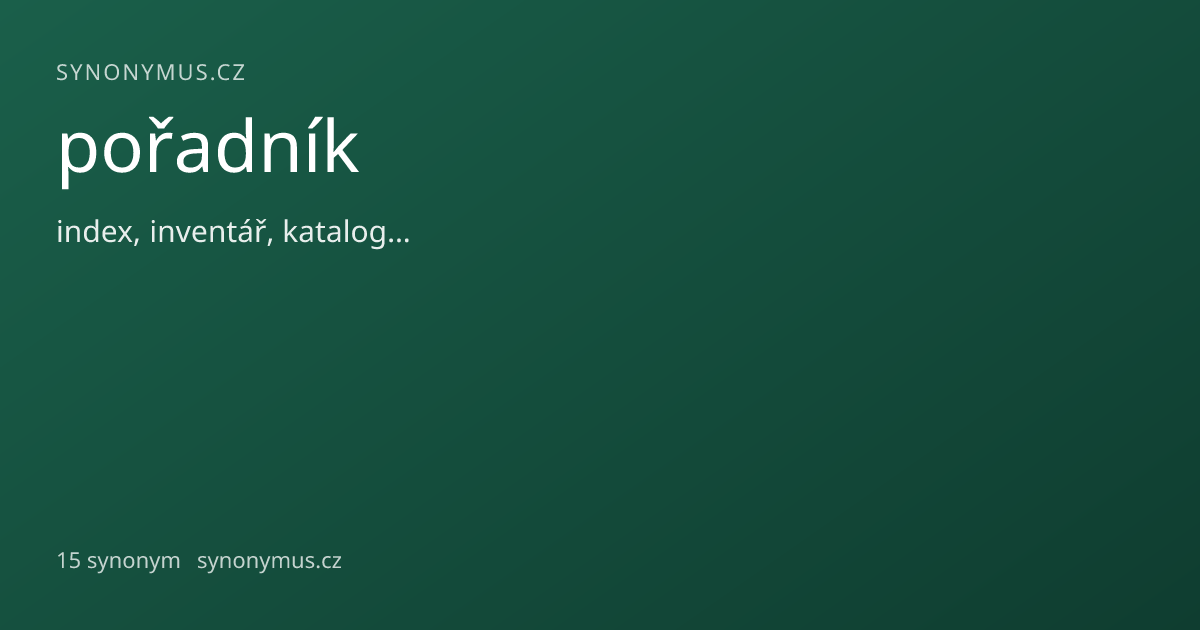 Náhled odkazu: pořadník