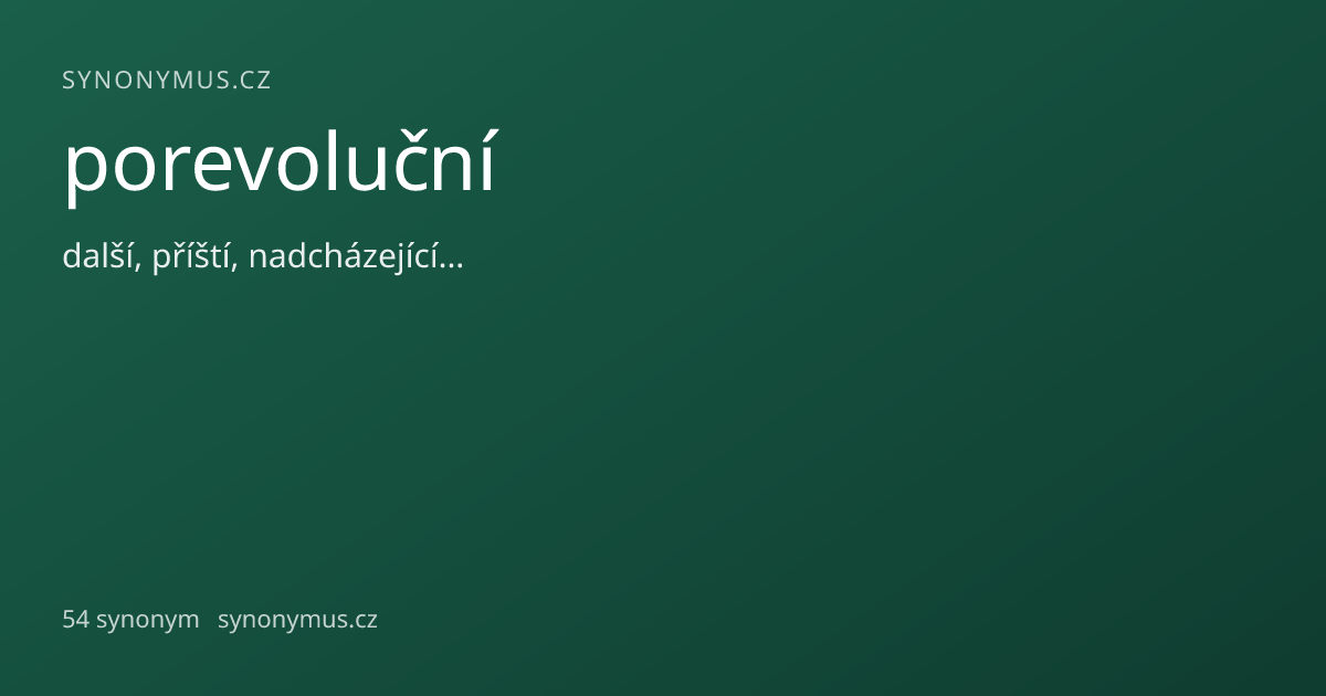 Náhled odkazu: porevoluční