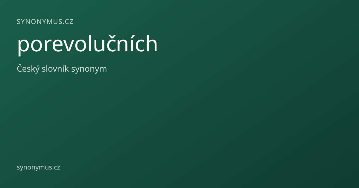 Náhled odkazu: porevolučních