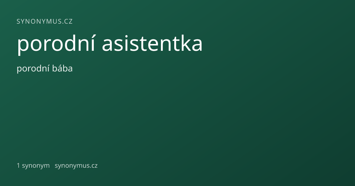 Náhled odkazu: porodní asistentka