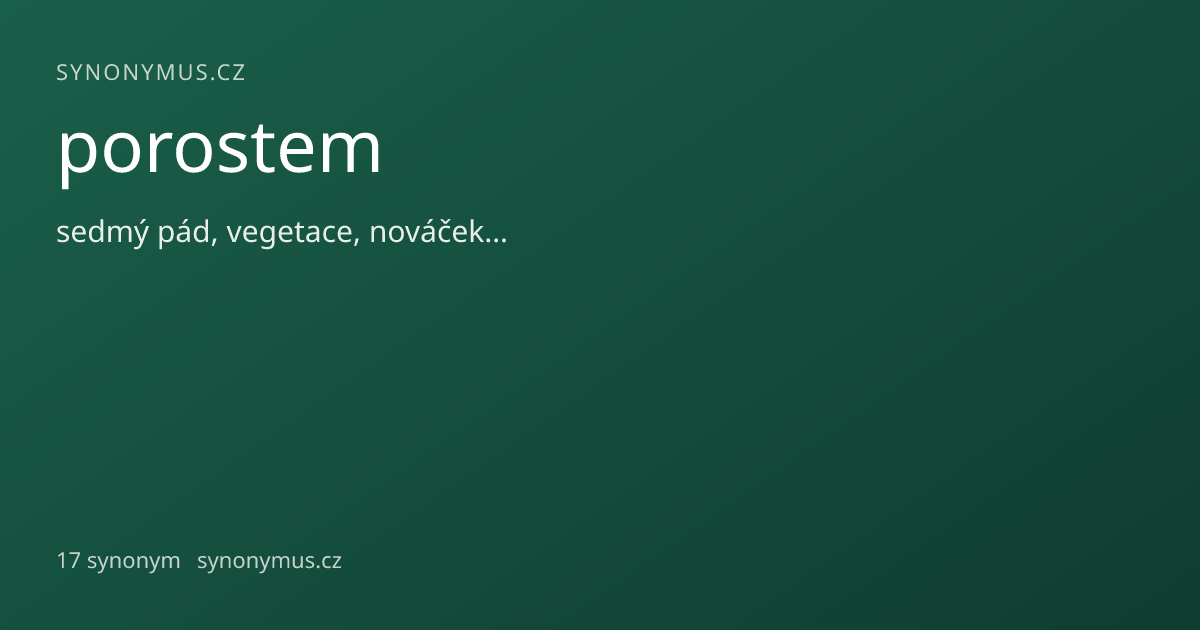 Náhled odkazu: porostem
