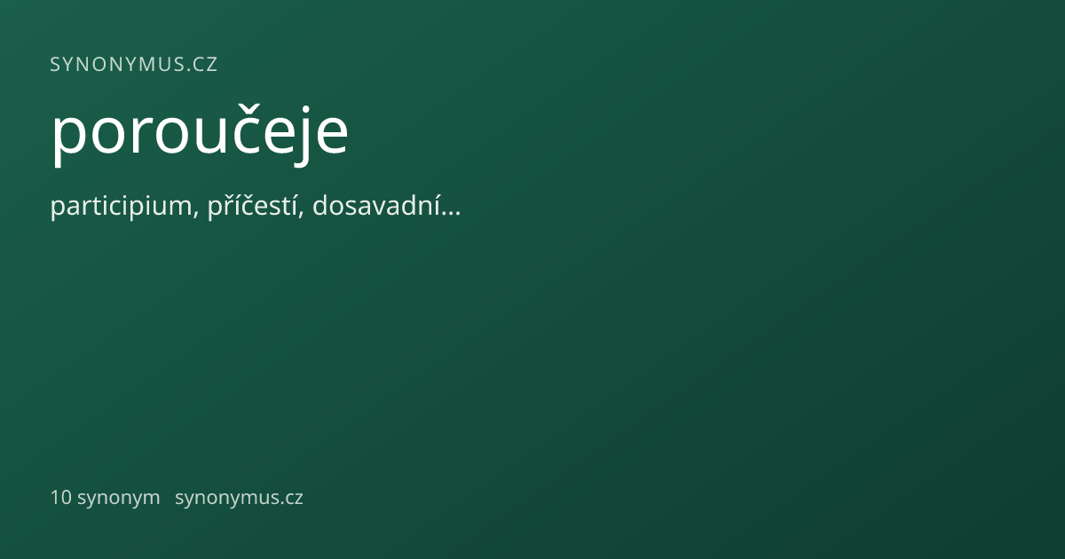 Náhled odkazu: poroučeje