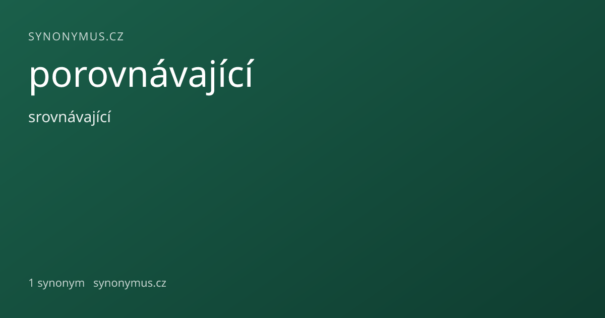 Náhled odkazu: porovnávající
