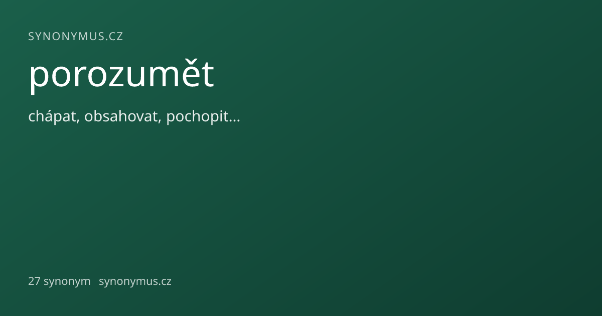Náhled odkazu: porozumět