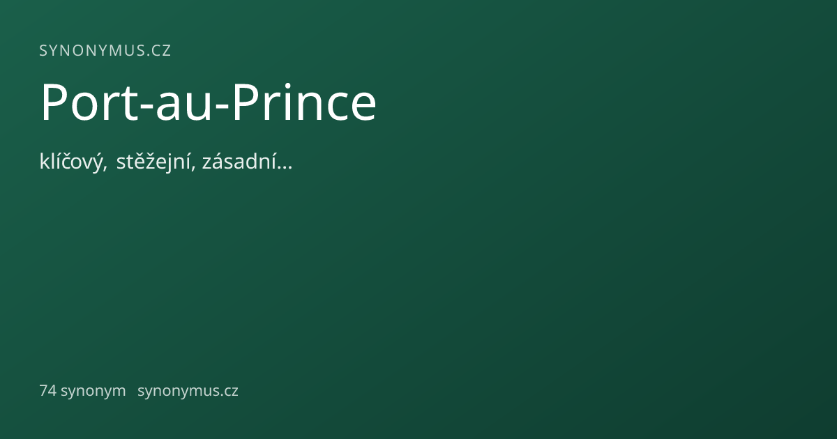 Náhled odkazu: Port-au-Prince