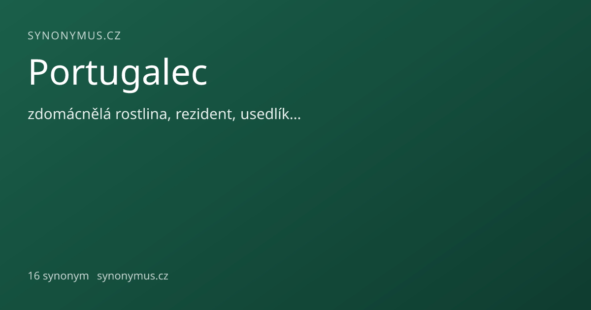 Náhled odkazu: Portugalec