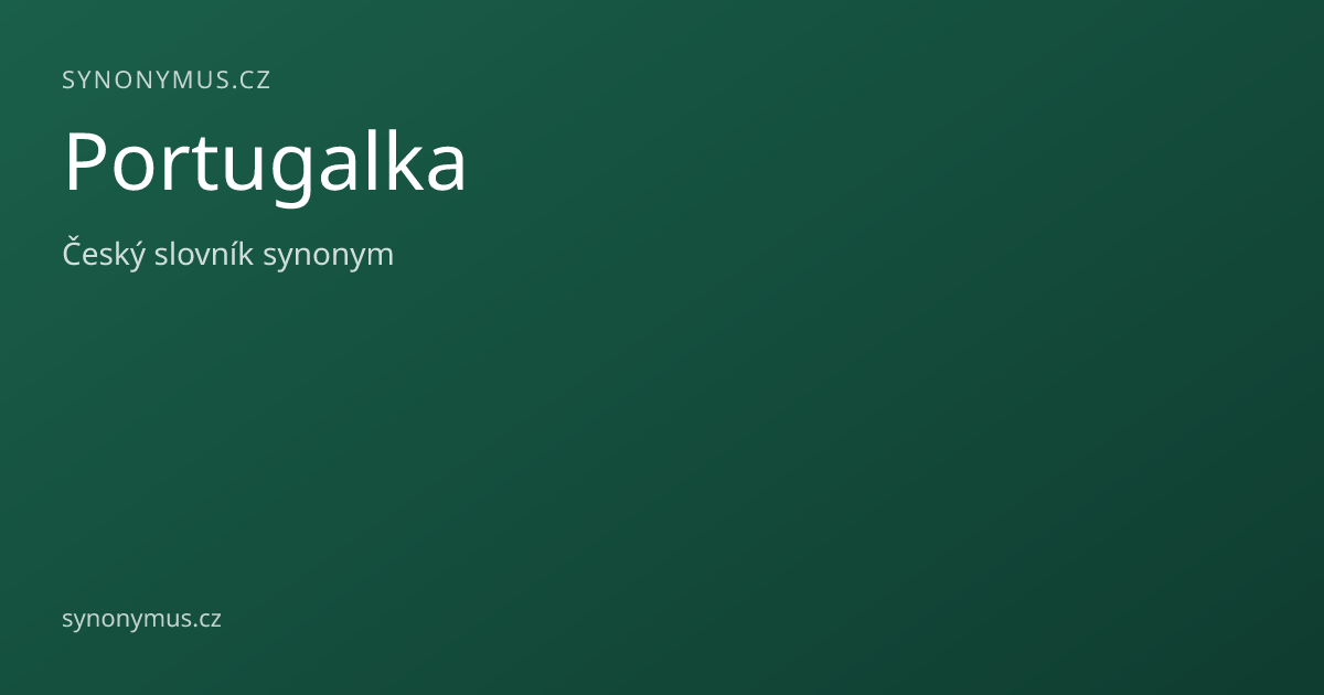 Náhled odkazu: Portugalka