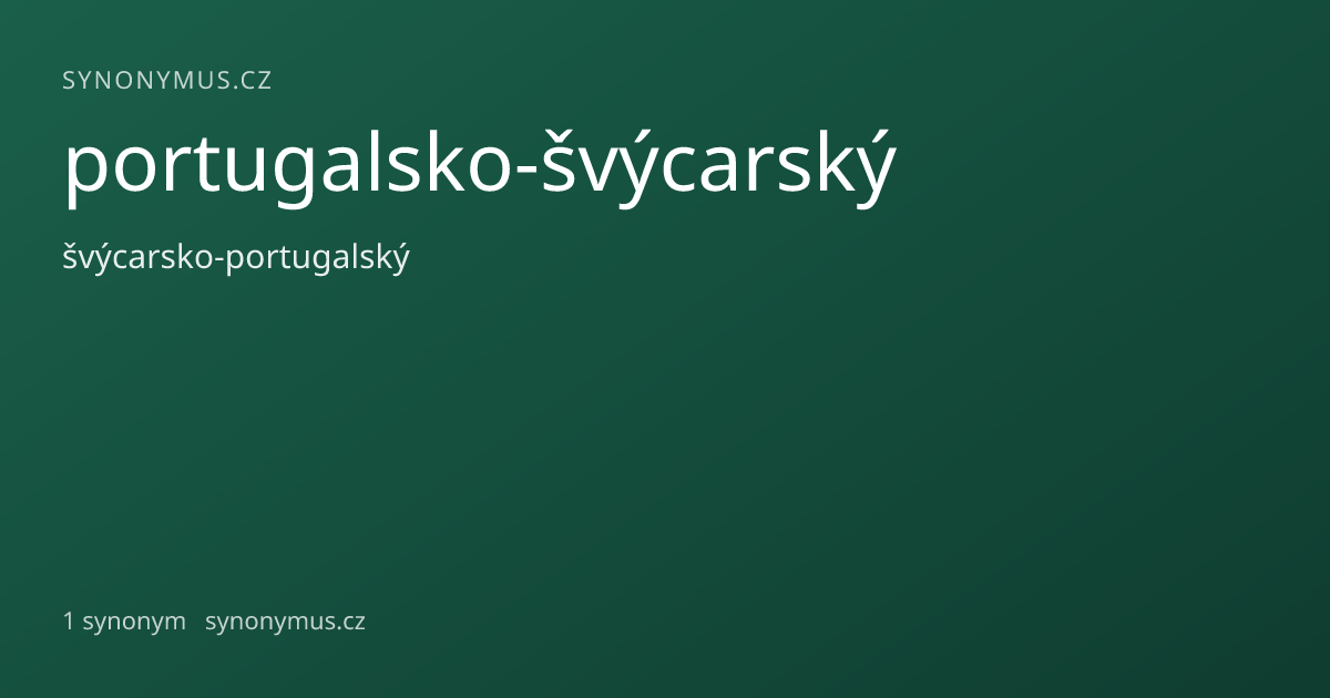Náhled odkazu: portugalsko-švýcarský