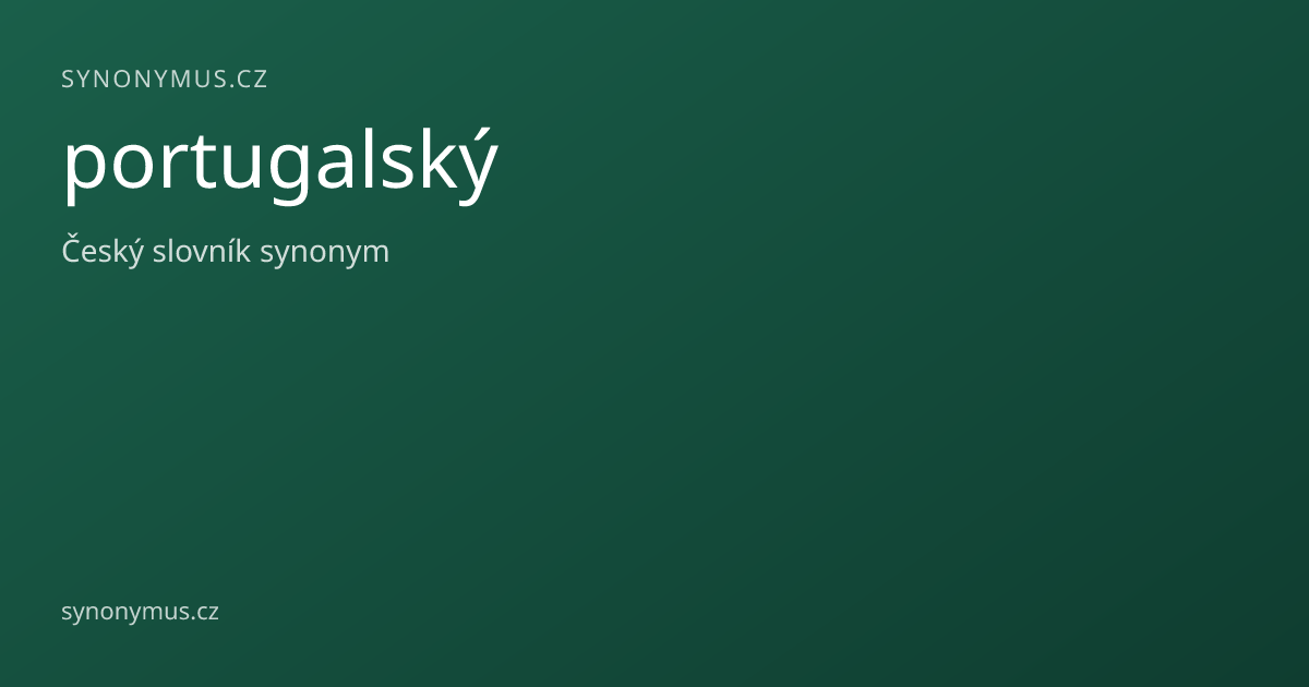 Náhled odkazu: portugalský