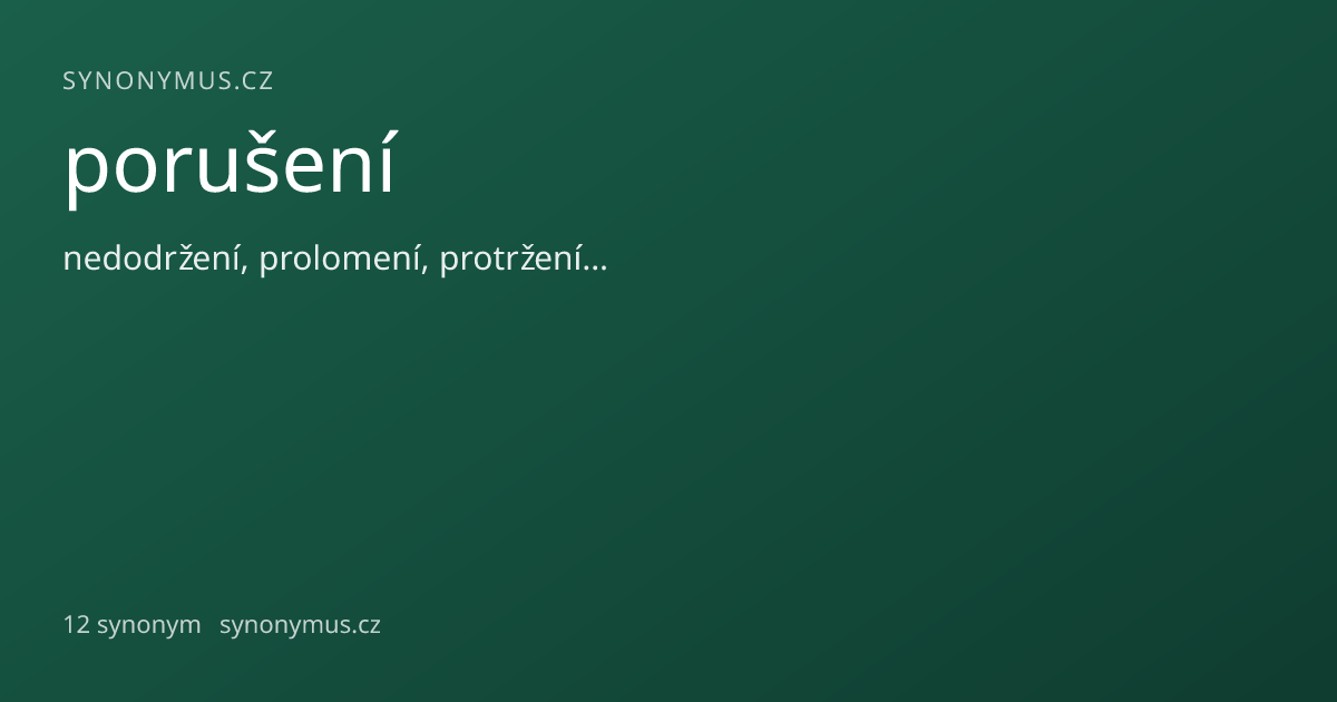 Náhled odkazu: porušení