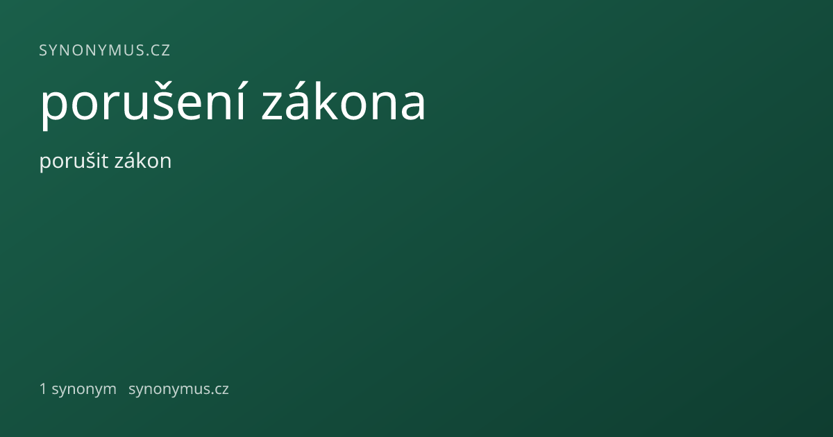 Náhled odkazu: porušení zákona