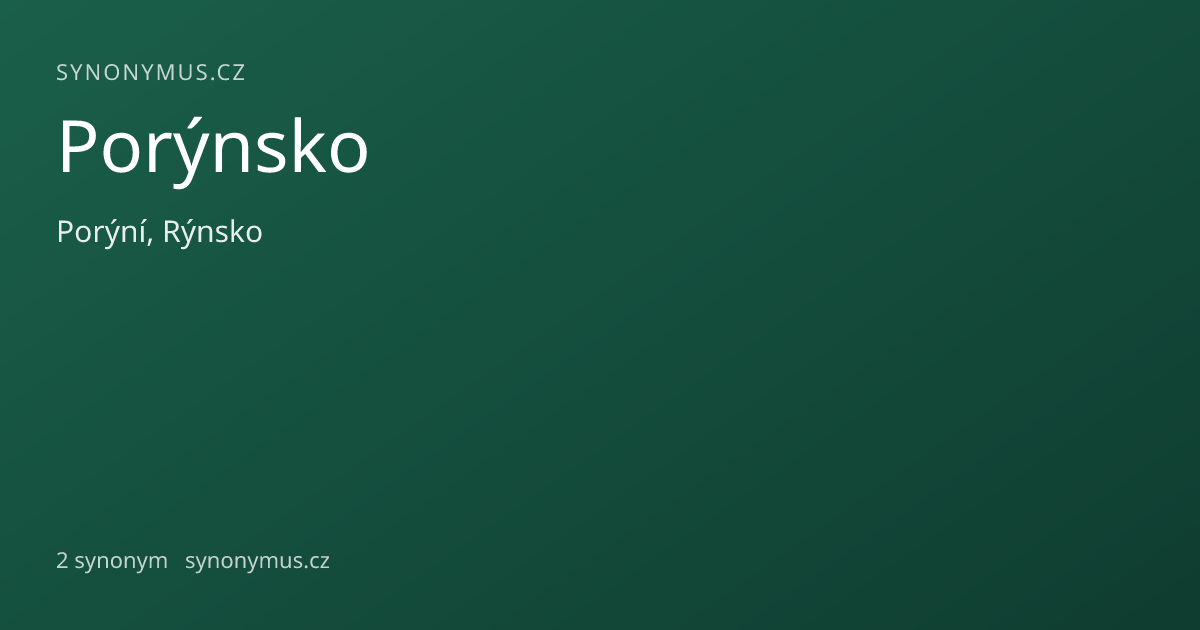 Náhled odkazu: Porýnsko