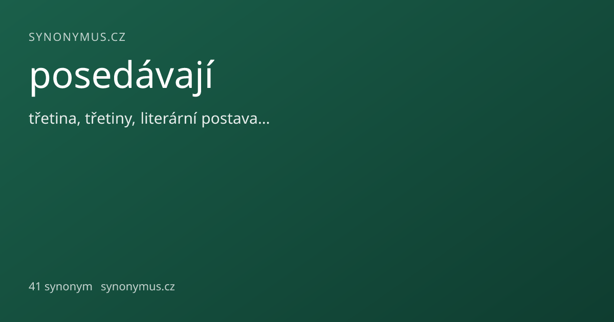 Náhled odkazu: posedávají