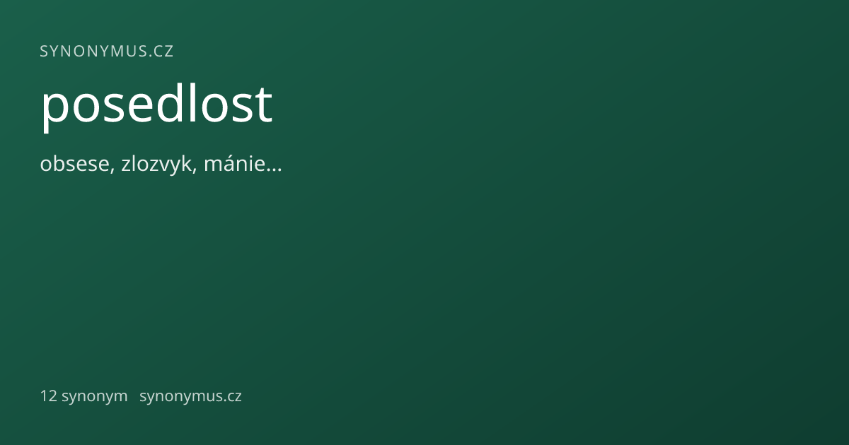 Náhled odkazu: posedlost