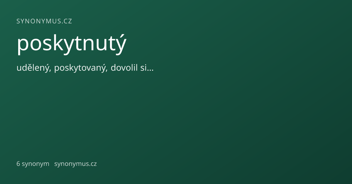 Náhled odkazu: poskytnutý
