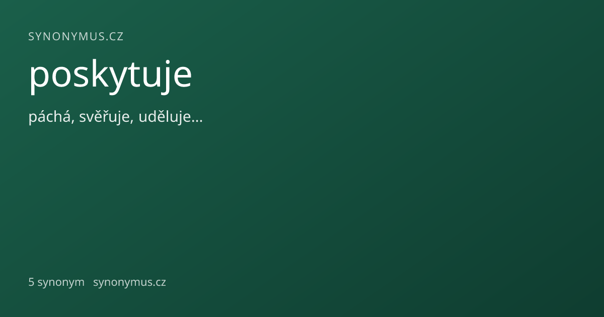 Náhled odkazu: poskytuje