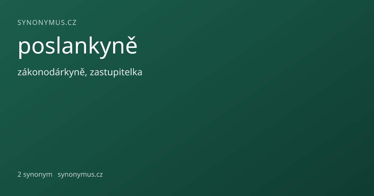 Náhled odkazu: poslankyně