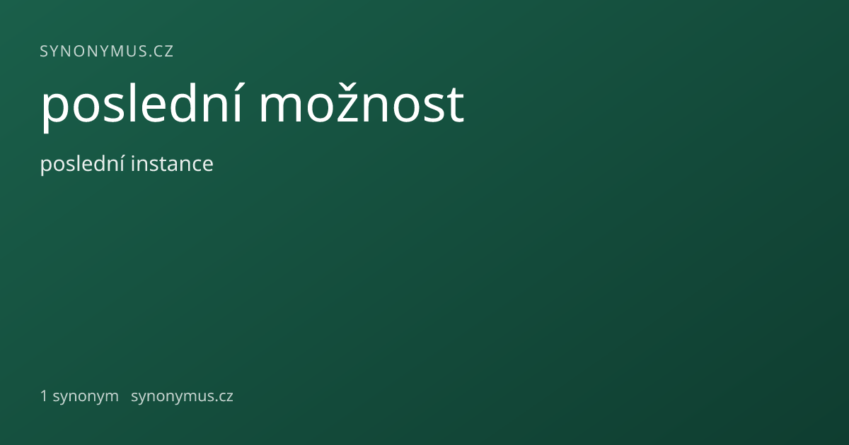 Náhled odkazu: poslední možnost