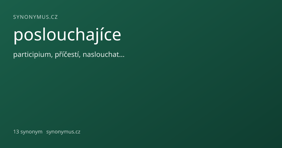 Náhled odkazu: poslouchajíce