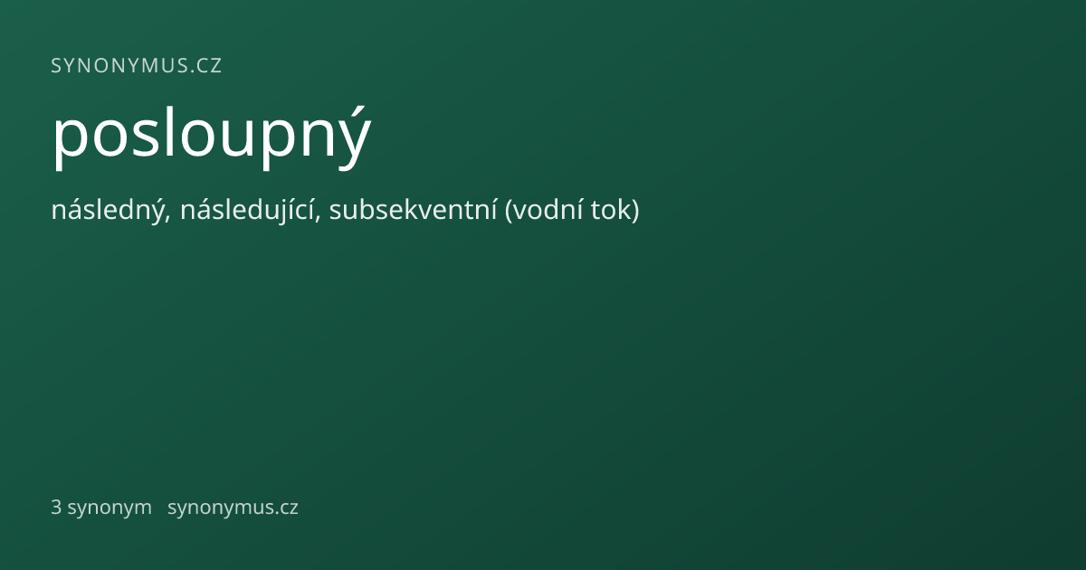 Náhled odkazu: posloupný