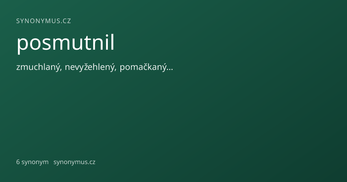 Náhled odkazu: posmutnil
