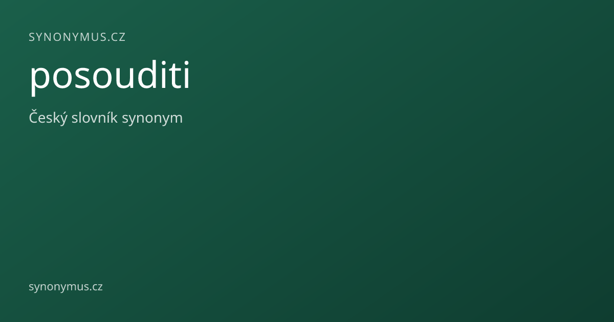 Náhled odkazu: posouditi