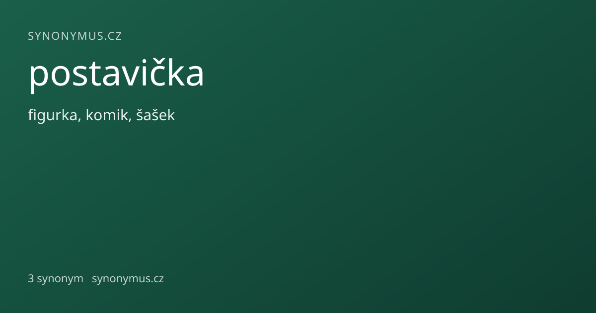 Náhled odkazu: postavička