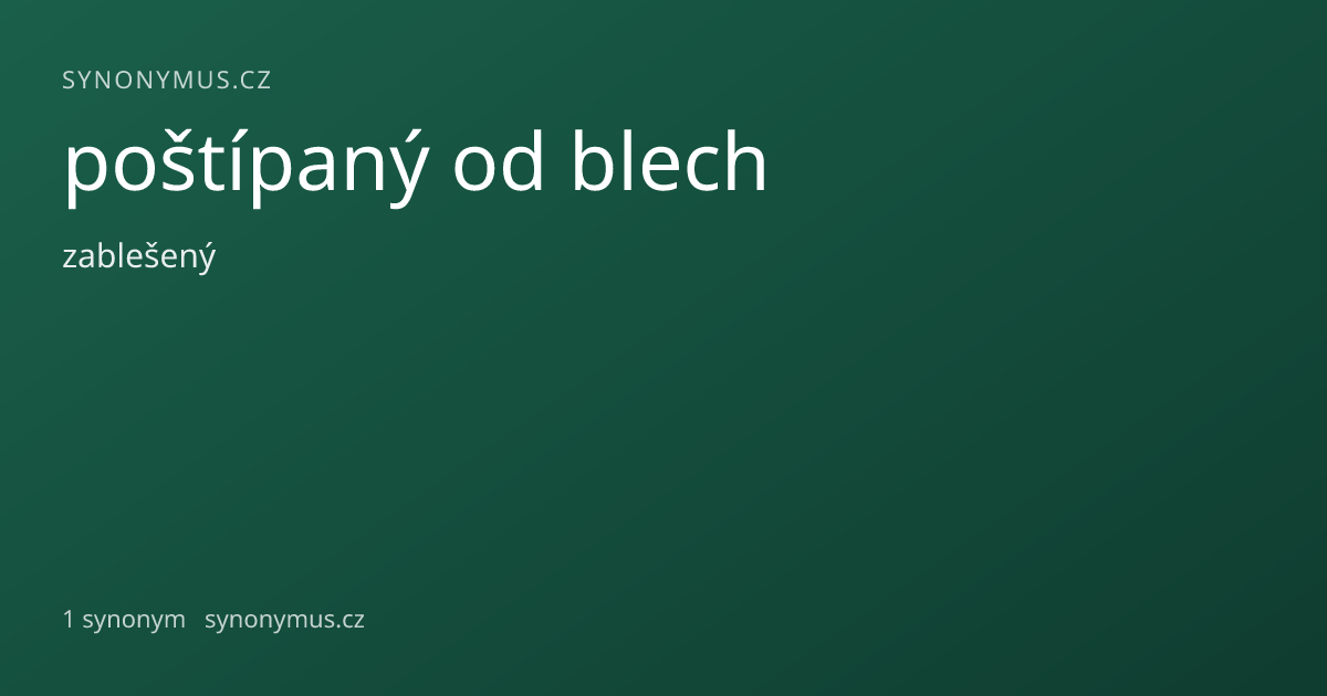 Náhled odkazu: poštípaný od blech
